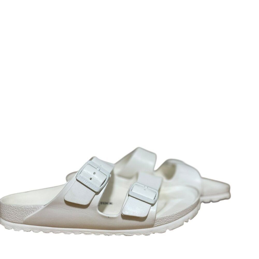 Birkenstock Arizona White EVA Slip-On Sandals Women's Sz 10 Men's 8